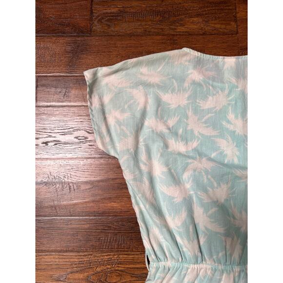 Vintage Clothing One Piece Jumper White Palm Trees on Baby Blue Medium Dandelion - Picture 10 of 11